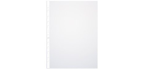 Standard perforated pocket, A4, PP, 0.09 mm, grained