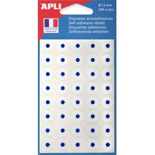 Oeillets adhésifs en pochette blanc, diamètre: 13 mm