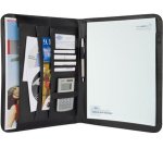 Conférencier Elegance, A4, similicuir/nylon, noir