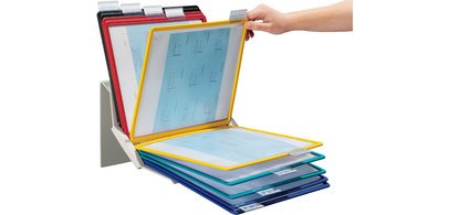 Tischständer Durable 5579 Vario Pro 10 Taschen grau