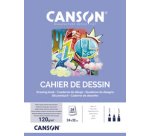 Cahier à dessin, uni, 125 g/m2, 240 x 320 mm,