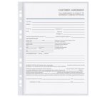 Pochette perforée avec rabat, A4, PP, 0,12 mm