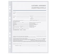 poch. perforée avec rabat de fermeture,A4,PP, 0,12 mm