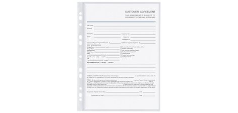 Pochette perforée avec rabat, A4, PP, 0,12 mm