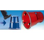 Tabouret marchepied, en métal, RAL 9005