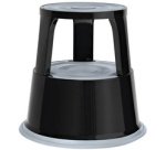 Tabouret marchepied, en métal, RAL 9005
