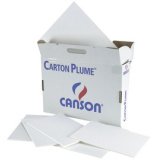 Carton plume, A3, épaisseur: 5 mm, blanc