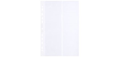 Business card holder, A4 format, PP, 0.09 mm