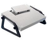 Repose-pieds Relax, ajustable en hauteur, gris clair