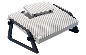 Repose-pieds Relax, ajustable en hauteur, gris clair