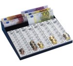 Monnayeur avec compartiment pour les billets