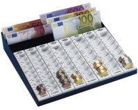 Monnayeur avec compartiment pour les billets