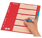 Intercalaires en carton, blanc, A4, 5 positions,