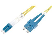 Câble patch à fibres optiques, LC-Duplex - SC-Duplex