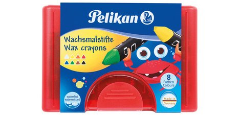 Thick wax crayon 665/8, round, water-resistant,