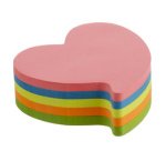 Bloc-note 'Coeur', 250 feuilles, 5 couleurs