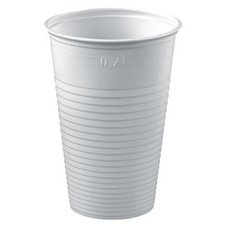 Bekers in plastic PP 0,3 l 100 stuks