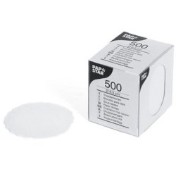 Sous-tasses rond, diamètre: 8,5 cm, blanc
