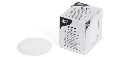 Sous-tasses rond, diamètre: 8,5 cm, blanc