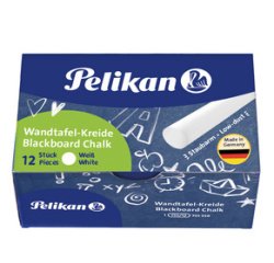 Craie pour tableaux noirs 755/12, blanc, étui carton