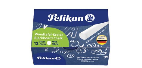 Craie pour tableaux noirs 755/12, blanc, étui carton