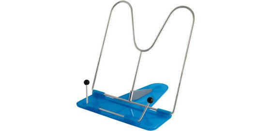 Reading stand, with plastic base, translucent