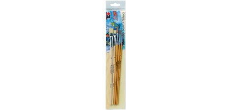 Set van penselen 'Basic + School', bestaande uit 5 stuks