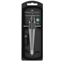 FABER-CASTELL Compas à réglage rapide GRIP, noir