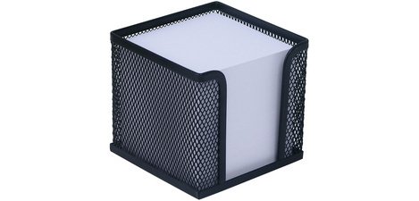 Blockwürfel mit Gehäuse 'Büro', Metalldraht