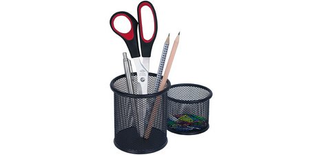 Office wire mesh pencil holder set