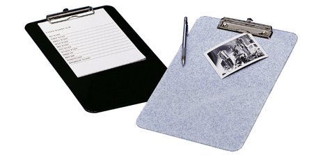 Clipboard, A4, in ABS plastic