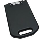 Porte-bloc, avec compartiment de rangement, noir