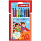 Fine-tipped felt pen Trio 2-in-1 for kids, case