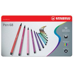 Feutre Pen 68, étui métallique de 50