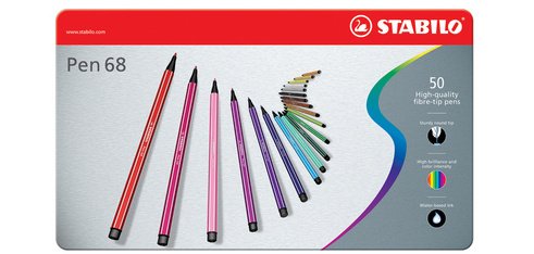 Feutre Pen 68, étui métallique de 50