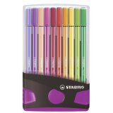 Viltstift Pen 68 ColorParade grijs/roze - 20 stuks