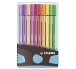 Stylo feutre Pen 68, ColorParade de 20, gris/bleu