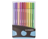 Stylo feutre Pen 68, ColorParade de 20, gris/bleu