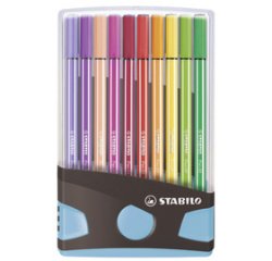 Stylo feutre Pen 68, ColorParade de 20, gris/bleu