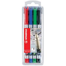 Marqueur permanent Write-4-all, S, étui en plastique de 4