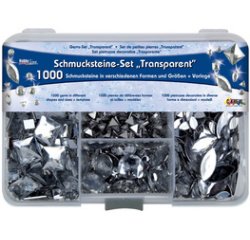 Set de pierres décoratives 'Transparent'