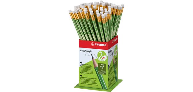 Crayon GREENgraph, dureté: HB, présentoir de 60