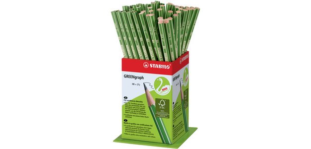 Crayon GREENgraph, dureté: HB, présentoir de 60