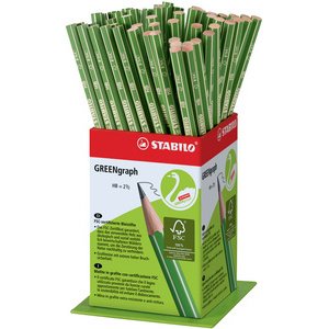 Potlood GREENgraph hardheid HB - display van 60 stuks