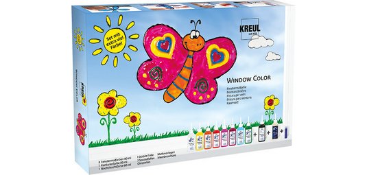 Window Color, kit avec beaucoup de peinture