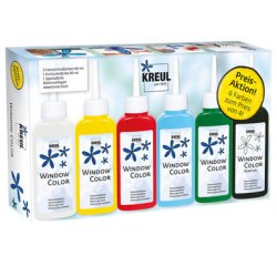 Window Color, set promo, 6 x 80 ml