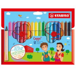STABILO Cappi feutre, étui de 18 pièces