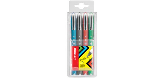 Rollerball Stift Worker Colorful, Etui mit 4