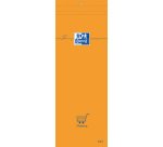 Bloc-notes, 74 x 210 mm, quadrillé,80 feuilles,orange