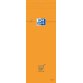 Notitieblokje 74 x 210 mm geruit 80 vellen oranje